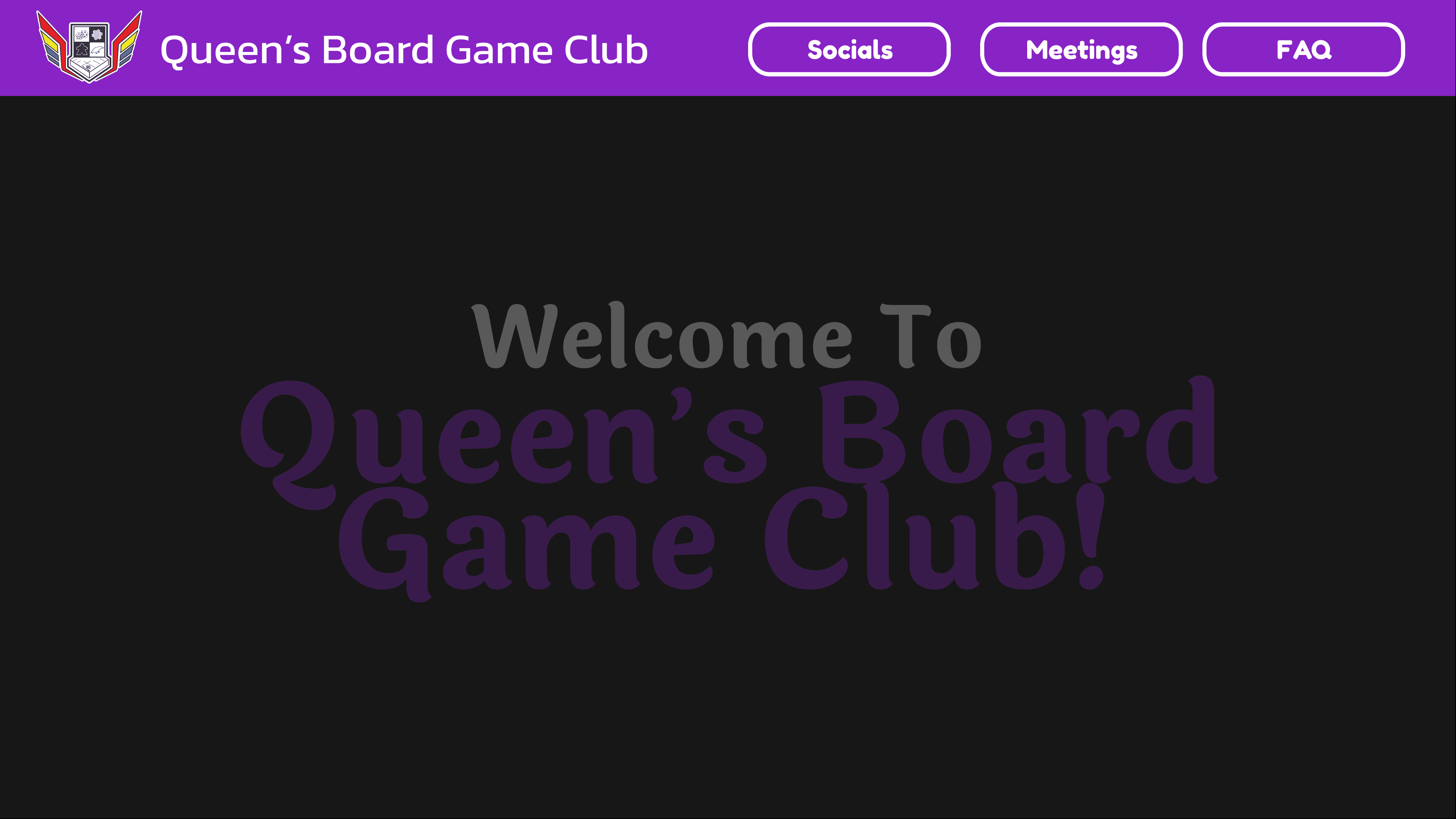 Queen's Game Development Club Website Image
