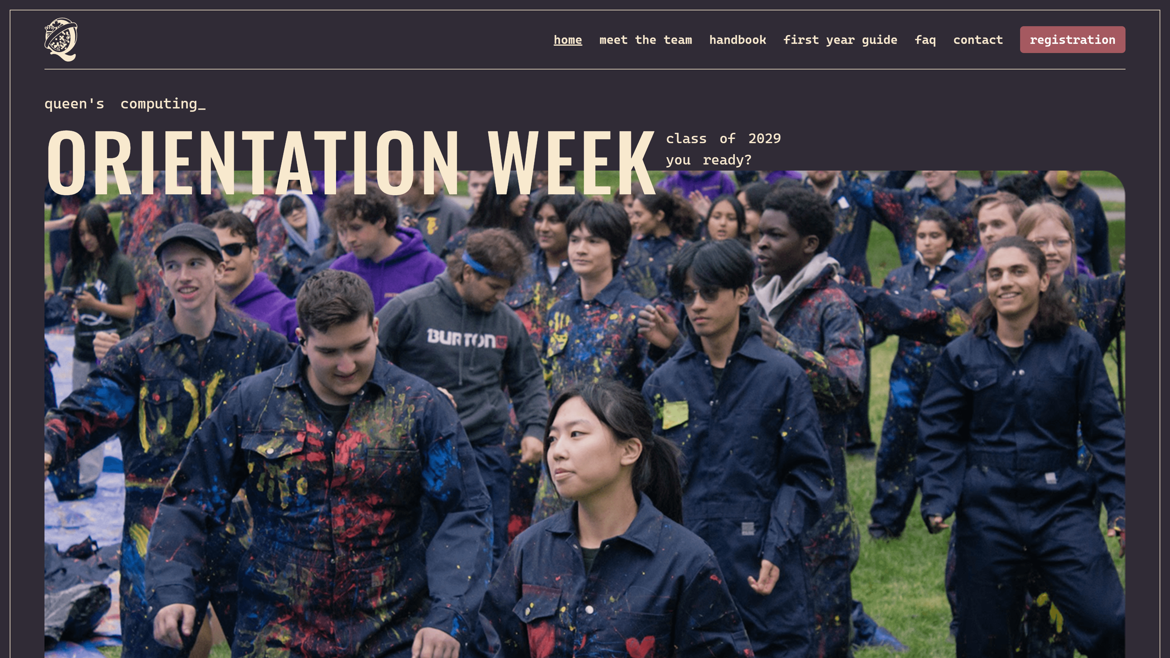 Queen's Computing Orientation Image